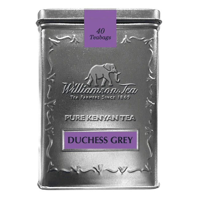 Williamson Tea Heritage Square Tin Duchess Grey 40 Teabags 100g
