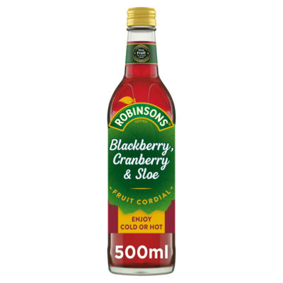 Robinsons Blackberry, Cranberry & Sloe Fruit Cordial Non-Returnable Bottle 500ml