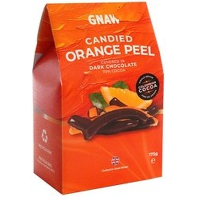 Gnaw 70% Dark Chocolate Orange Peel Bites 175g