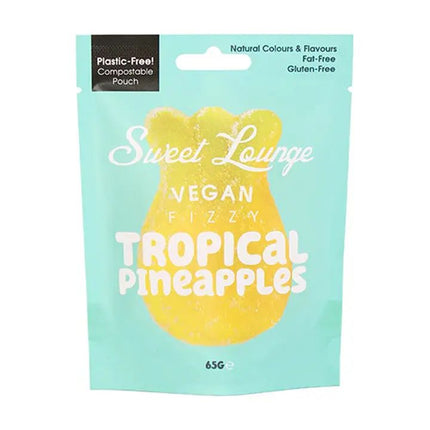 Sweet Lounge Vegan Fizzy Tropical Pineapples Pouch 130g