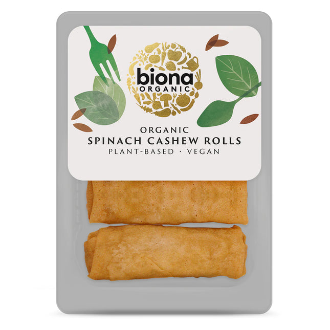 Biona Organic Spinach Cashew Rolls Spelt Wrap 200g