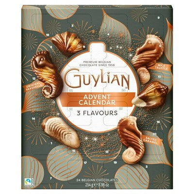 Guylian advent calendar with seashells and seahorses - 3 flavours 254g
