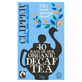 Clipper Fairtrade Organic Decaf 40 Tea Bags 116G