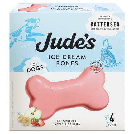 Jude's 4 x 45ml Ice Cream for Dogs - Ice Cream Bone 4 x 45ml