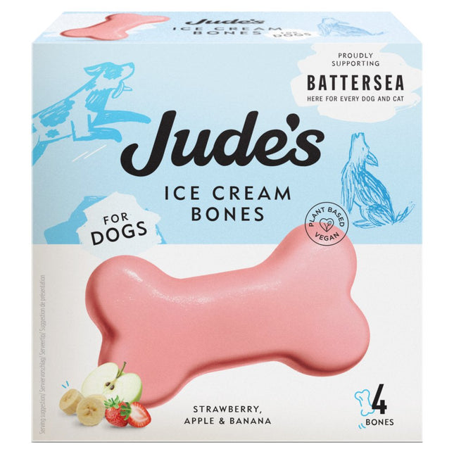 Jude's 4 x 45ml Ice Cream for Dogs - Ice Cream Bone 4 x 45ml
