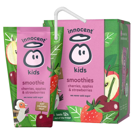 Innocent Kids Cherry & Strawberry 4Pk 4X150ML