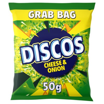 Discos Cheese & Onion Grab Bag Crisps 50g