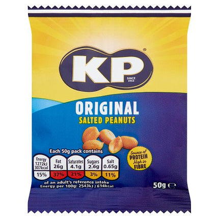 KP Original Salted Peanuts 50g (Pubcard)