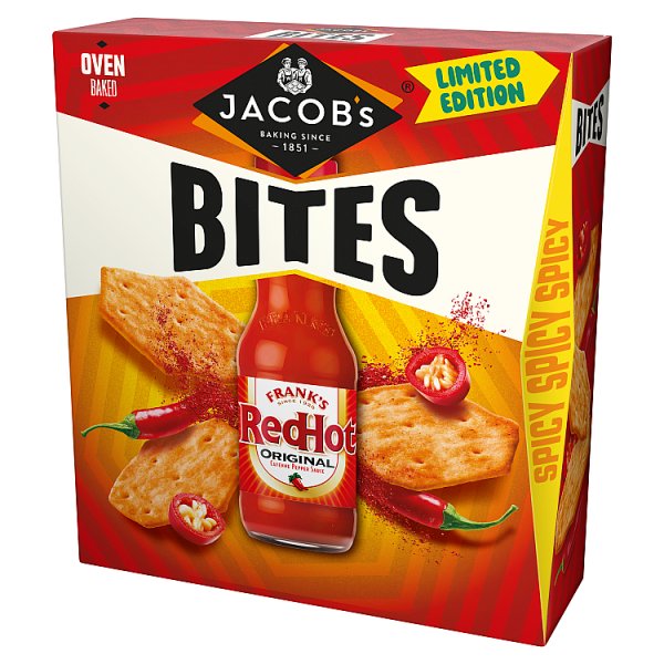 Jacob's Bites Franks RedHot Original Crackers 125g