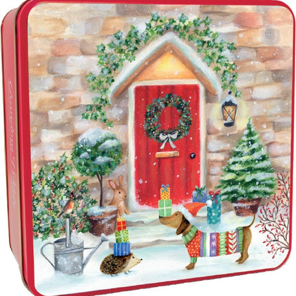 Grandma Wild's Embossed Festive Doorstep Delights Tin 6 x 200g