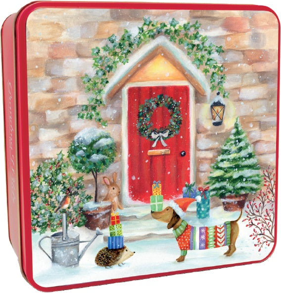 Grandma Wild's Embossed Festive Doorstep Delights Tin 6 x 200g