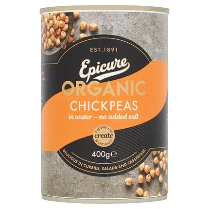 Epicure Organic Chick Peas in Water 400G