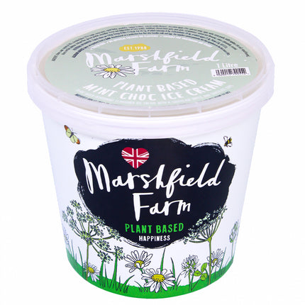 Marshfield Farm Plant Based Mint Choc Chip 1l