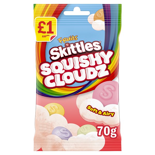 Skittles Sours Sweets Sqhy Cloudz £1.00 PMP 70g
