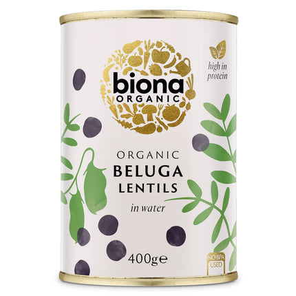 Biona Organic Lentils Black Beluga 400g