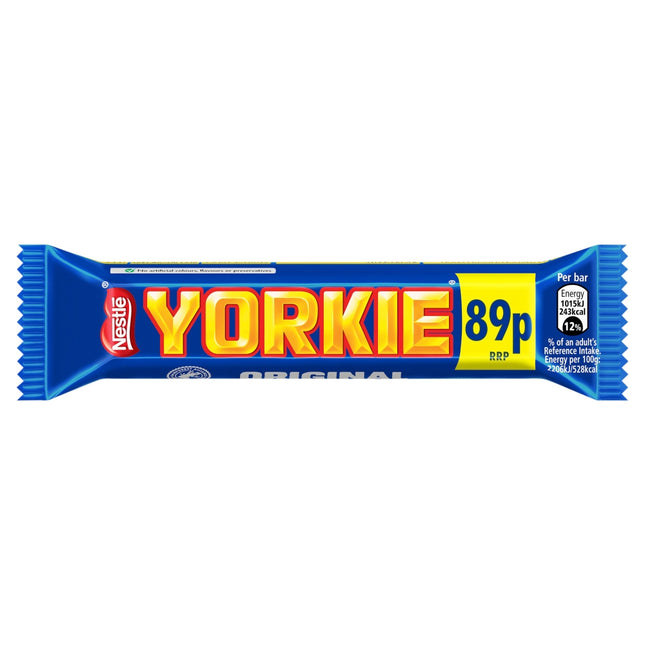 Yorkie Milk Chocolate Bar PMP 89p 46g