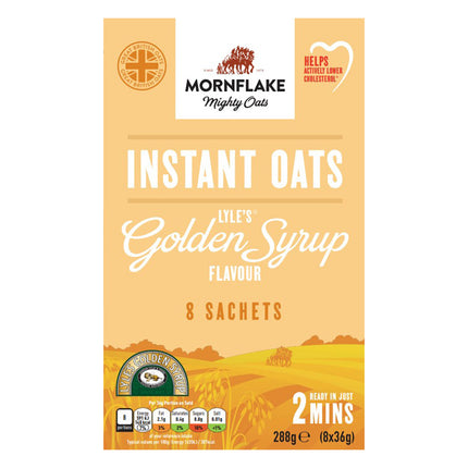 Mornflake Oats2Go Sachets Lyle's Golden Syrup (8's)  288g