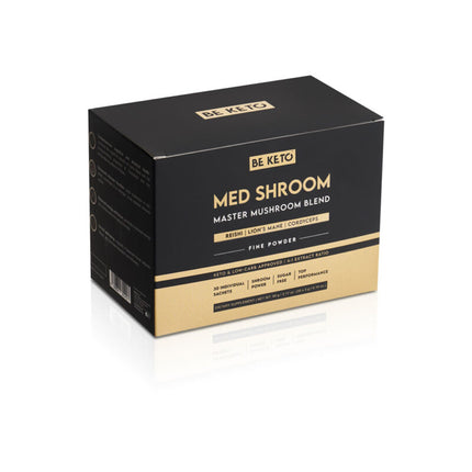 BeKeto Med Shroom MIX (Lion's Mane, Reishi, Cordyceps) 30 Sachets