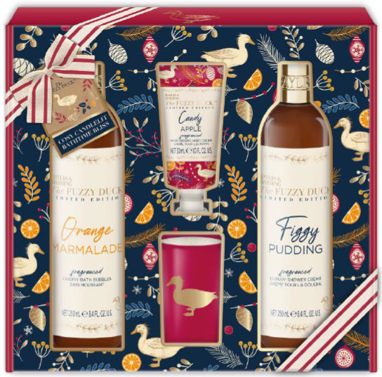 The Fuzzy Duck Winter Wonderland Luxury Candlelit Bathing Gift Set 940g