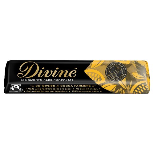 Divine Chocolate 70% Dark Chocolate 35g