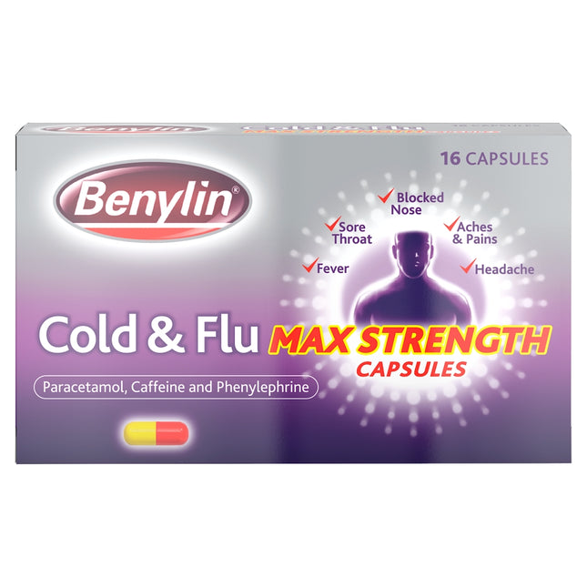 Benylin Cold & Flu Max Strength 16s 6 for 5
