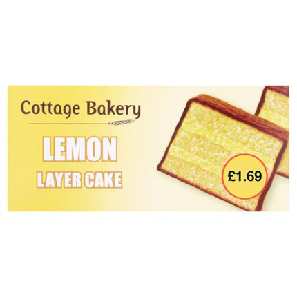 Cottage Lemon Layer Cake PMP £1.69 150G