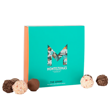 Montezumas Grand (25M) Selection of Best Selling (Milk, Dark & White) Truffle Boxes 350g