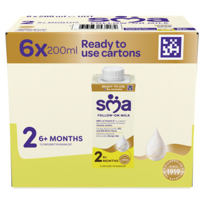 SMA PRO Follow-On Milk Multi Pack 6x200ml (SCREWCAP) — 1200ml