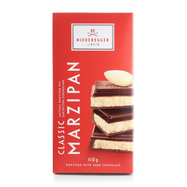 Niederegger Classic Dark Chocolate Covered Marzipan Bar 110g
