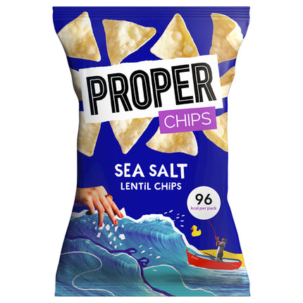 Proper Sea Salt Lentil Chips, 24 x 20g