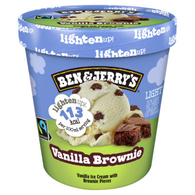 Ben & Jerrys Lighten Up Vanilla Brownie 465ml
