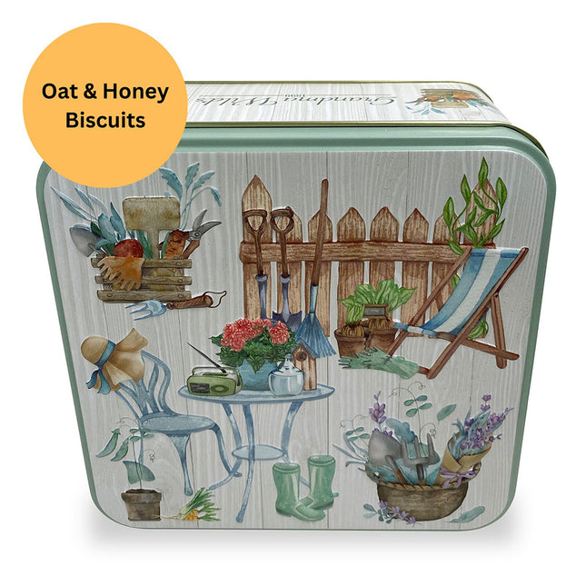 Grandma Wild's Embossed Garden Retreat Tin 200g