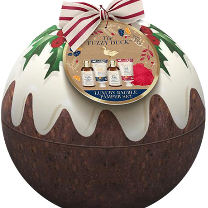 The Fuzzy Duck Winter Wonderland Luxury Bauble Pamper Tin Gift Set 450g