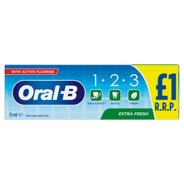 Oral B 123 Extra Fresh Toothpaste 75ml PMP £1