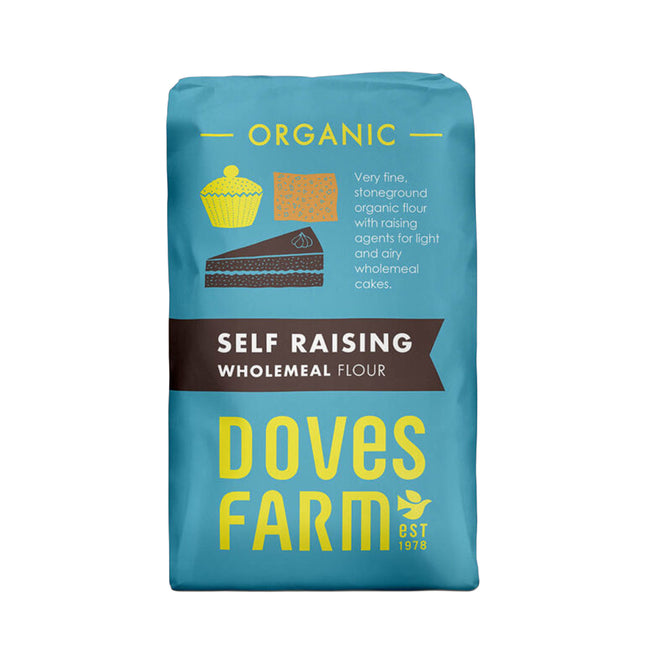 Doves Farm Organic Self Raising Wholemeal Flour (Stoneground) 1kg