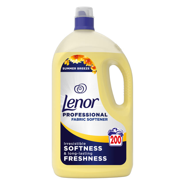 Lenor Professional 4ltr Summer Breeze Fabric Softener Liquid 200 Wash