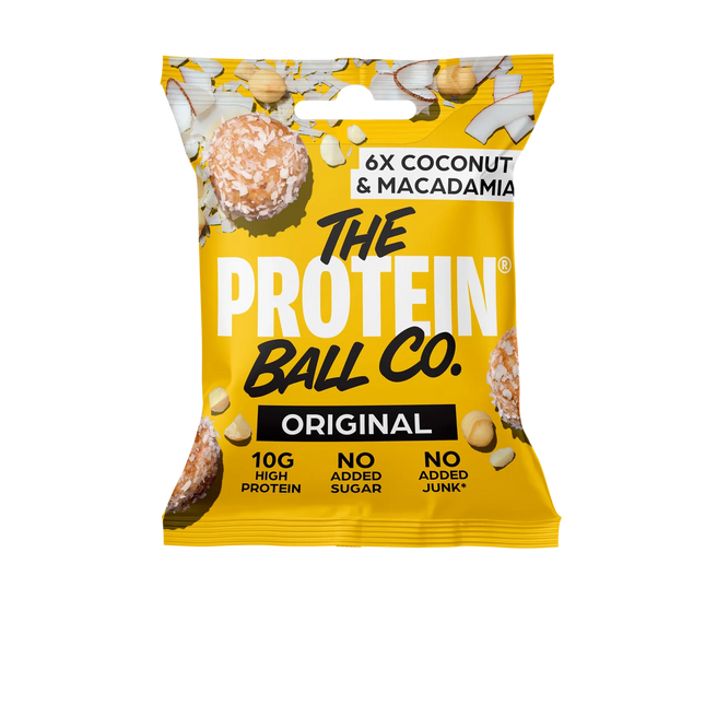 The Protein Ball Co - Coconut & Macadamia Protein Balls (High Protein) 45g