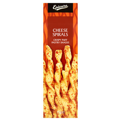 Epicure Cheese Spirals 75G