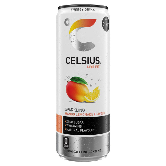 CELSIUS Mango Lemonade PMP £1.50 355ML