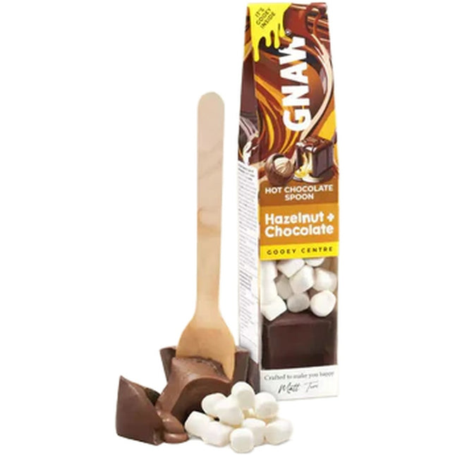 Gnaw Soft Centre Hot Chocolate Shots Hazelnut Praline 40g