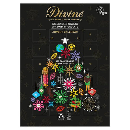 Divine Chocolate Dark Choc Advent Calendar 85g