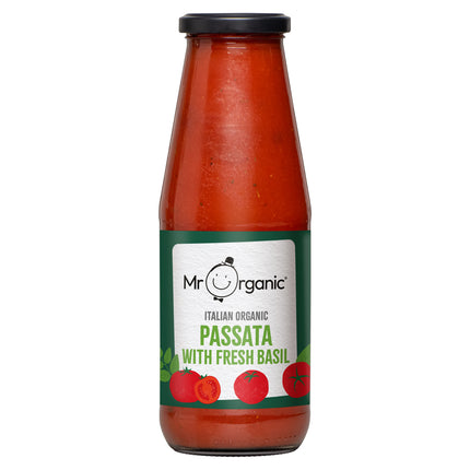 Mr Organic Passata with Fresh Basil 690g