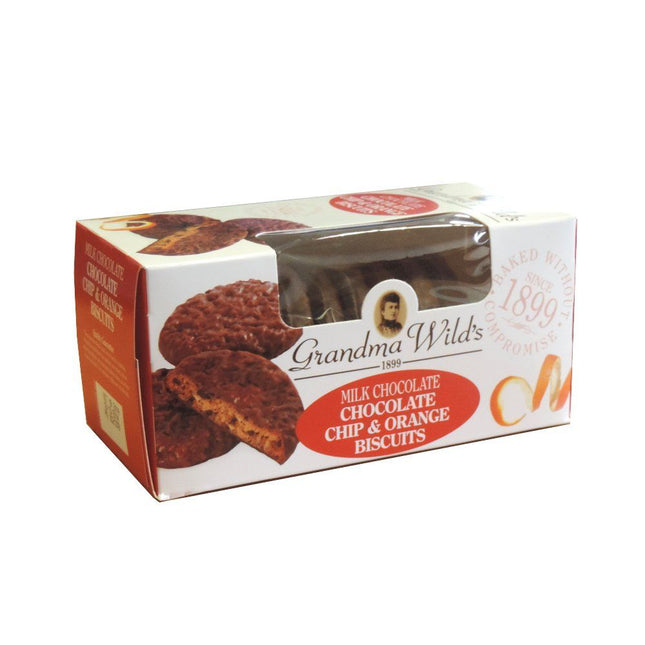 Grandma Wild's Milk Chocolate Chocolate Chip & Orange 150g
