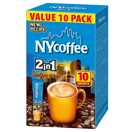 NY Coffee 2In1 White Coffee 10x14g