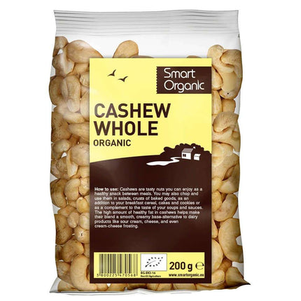 Smart Organic Cashew, Whole 200G