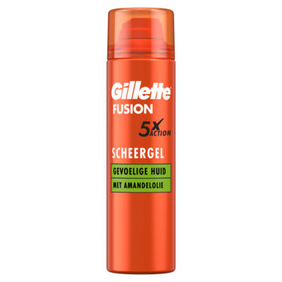 Gillette Fusion Sensitive Skin Shaving Gel with Almond Oil 240ml