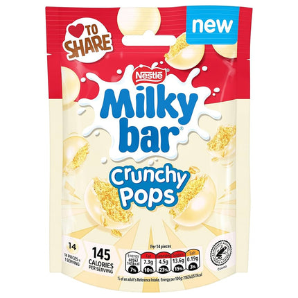 Milkybar Crunchy Pops Pouch 90g