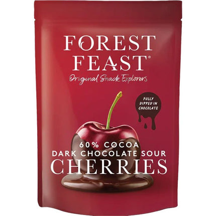 Forest Feast Belgian Dark Chocolate Sour Cherries 120g