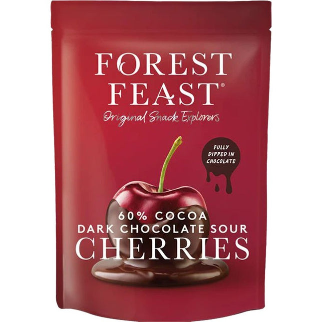 Forest Feast Belgian Dark Chocolate Sour Cherries 120g