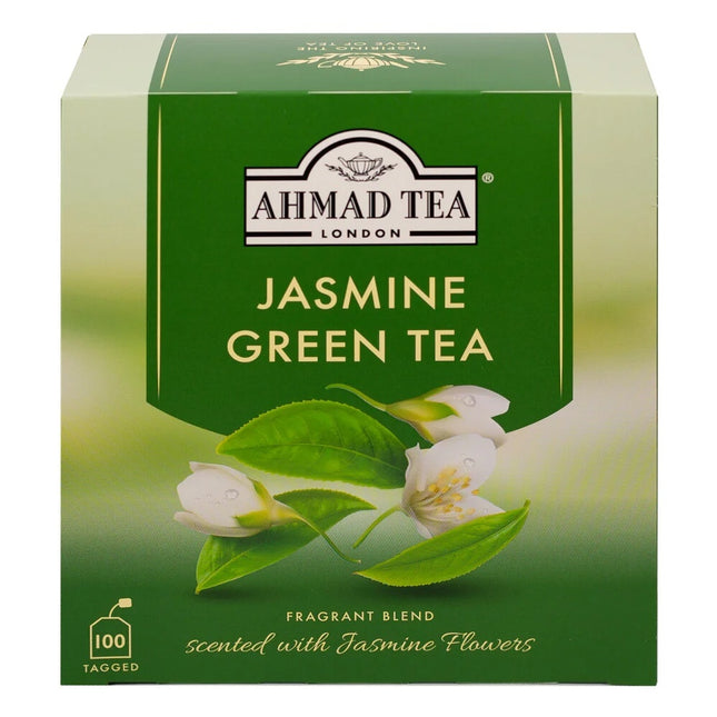 Ahmad Tea Tagged Teabag Jasmine Green Tea 100x2g